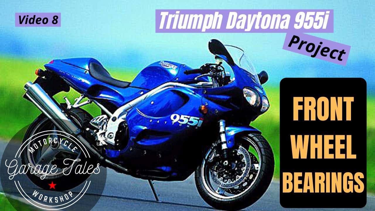Triumph Daytona 955i video 8 - Front Wheel Bearings & Brake Discs