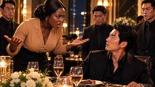The Korean Mafia Boss Tried to Humiliate the Black Waitress-Until She Answered in Perfect Korean