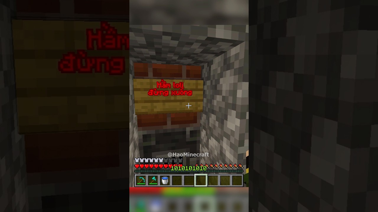 Hầm Loli Của Dân Làng Siêu BẤT ỔN😱 #minecraft #memes #haominecraft