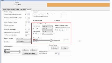 MATCH TEXTILE v2.1: Defined Matching Settings per Customer and New Settings Dialog