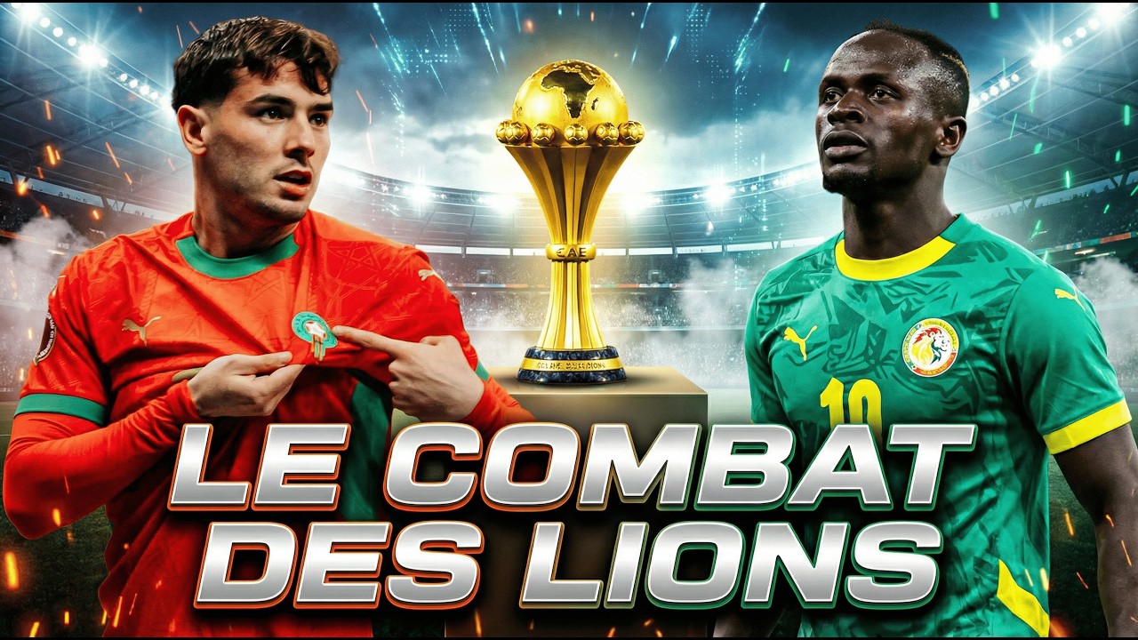 LE COMBAT DES LIONS 🦁 : L'Hymne Épique de la Finale MAROC 🇲🇦 vs SÉNÉGAL 🇸🇳