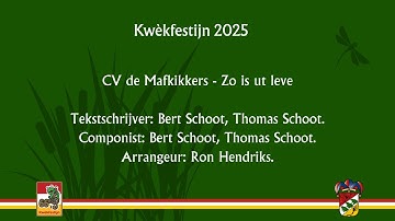 4. CV de Mafkikkers - Zo is ut leve - 2025