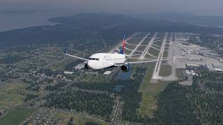 Delta Airlines 1239 Zibo Boeing 737-800 from Seattle (SEA) to Salt Lake City (SLC) | X-Plane 12
