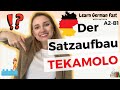 Regeln im deutschen Satz II Der Satzaufbau II TEKAMOLO II Learn German Fast with Natalia II A2-B1