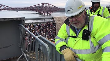 Forth Road Bridge expansion joint replacement on east cycleway with senior engineer Robert McCulloch
