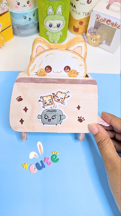 Try It ✨ DIY Melody Toaster 🍞 #shorts #aklimacraftsandjournals #papercraft #cute #love #craft #asmr
