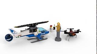 All Clip Of Lego City 60206 Lego City Sky Police Drone Chase