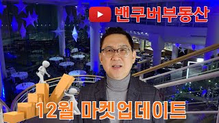 캐나다 BC주 메트로 밴쿠버지역 12월말 기준 부동산 마켓 업데이트