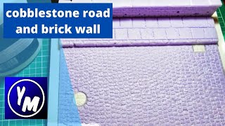 How to build a Cobblestone and brick wall diorama for scale model