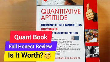 Quantative Aptitude Book Review | Quantative Aptitudes Book by R.S Aggrawal Review 2024