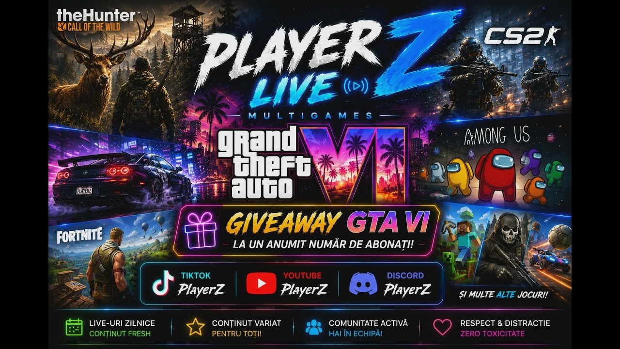 Giveway GTA 6 CS 2 -Romania Live-