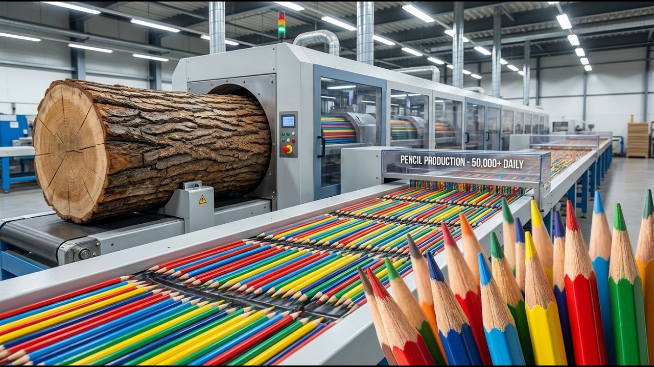 Thousands of Pencils Made in Factory | Pencil Manufacturing Process