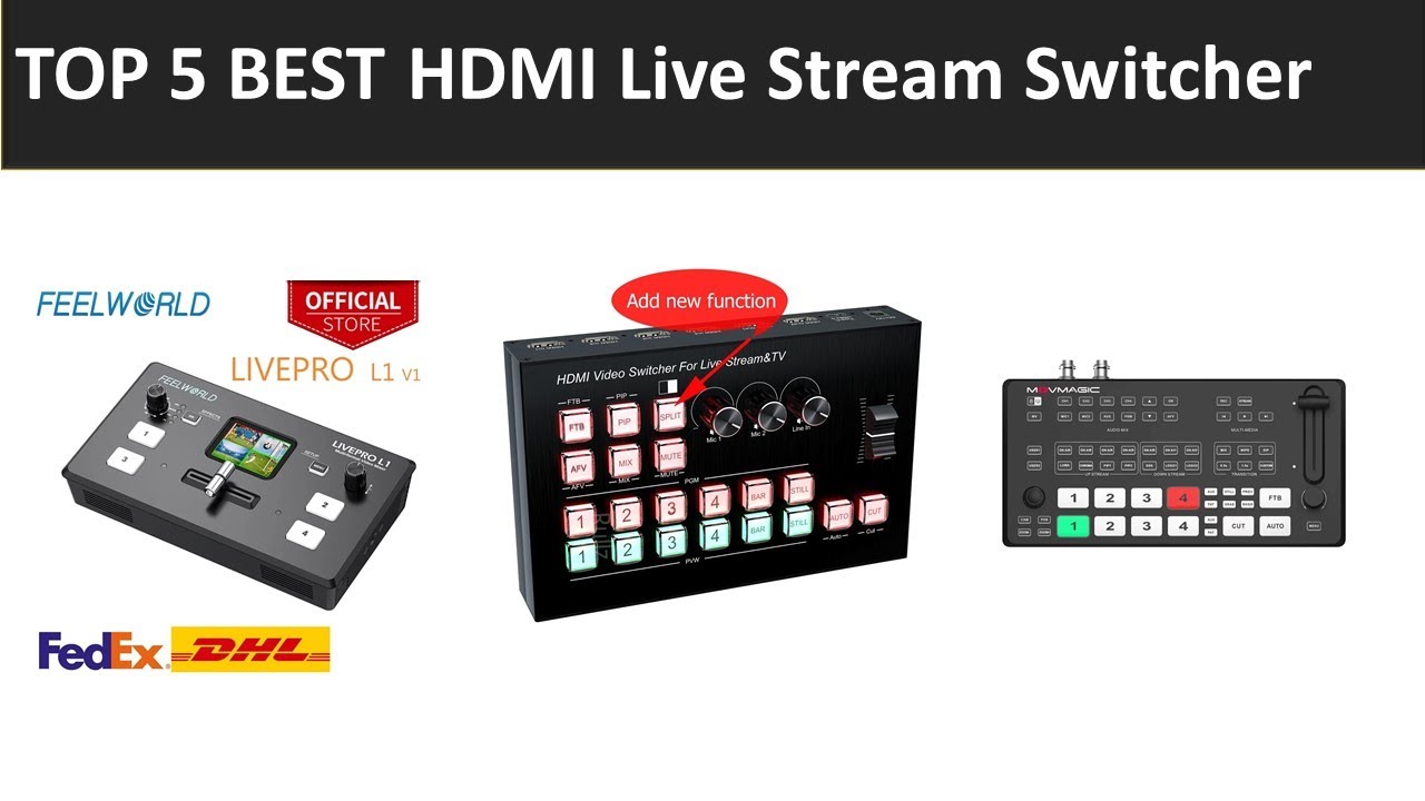 TOP 5 BEST HDMI Live Stream Switcher 2026