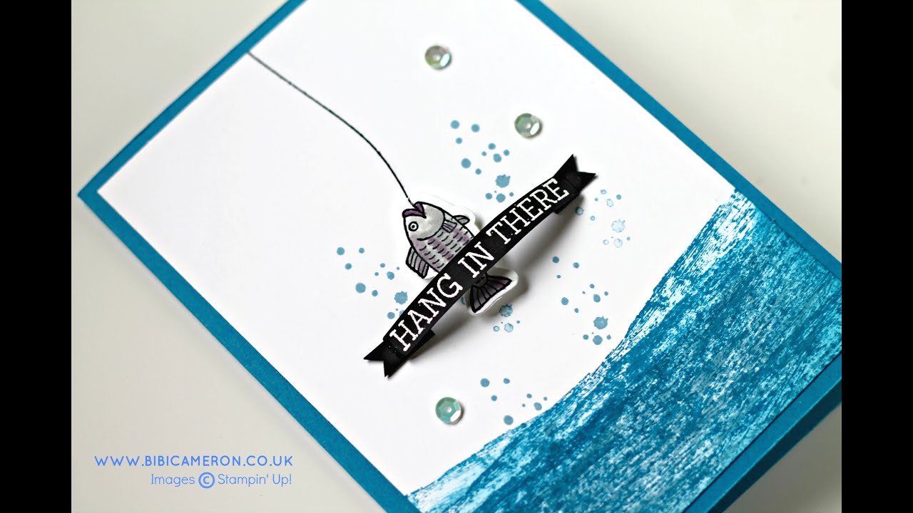 How to stamp water with timless texture stamp set by Stampin Up YouTube