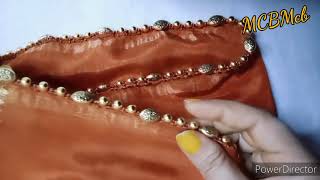 Saree Kuchu using Normal Sewing Needle I Soft Silk Saree Kuchu I Full Saree Kuchu in 2 hours I MCBMc