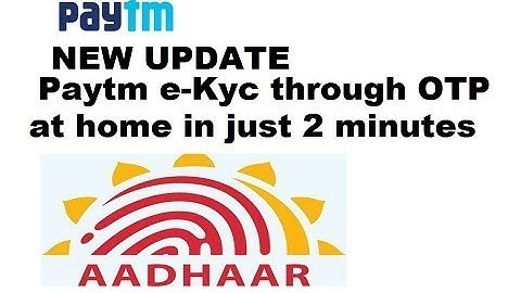 paytm kyc through OTP at home in just 2 minutes ! paytm kyc through otp ! by for friend