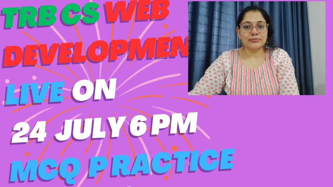 PG TRB CS Web Development – Live Mock Test | HTML, CSS, JS MCQs - YouTube