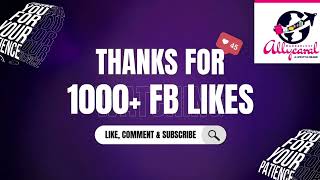 Thank You Goa for 1000+ Likes on Facebook