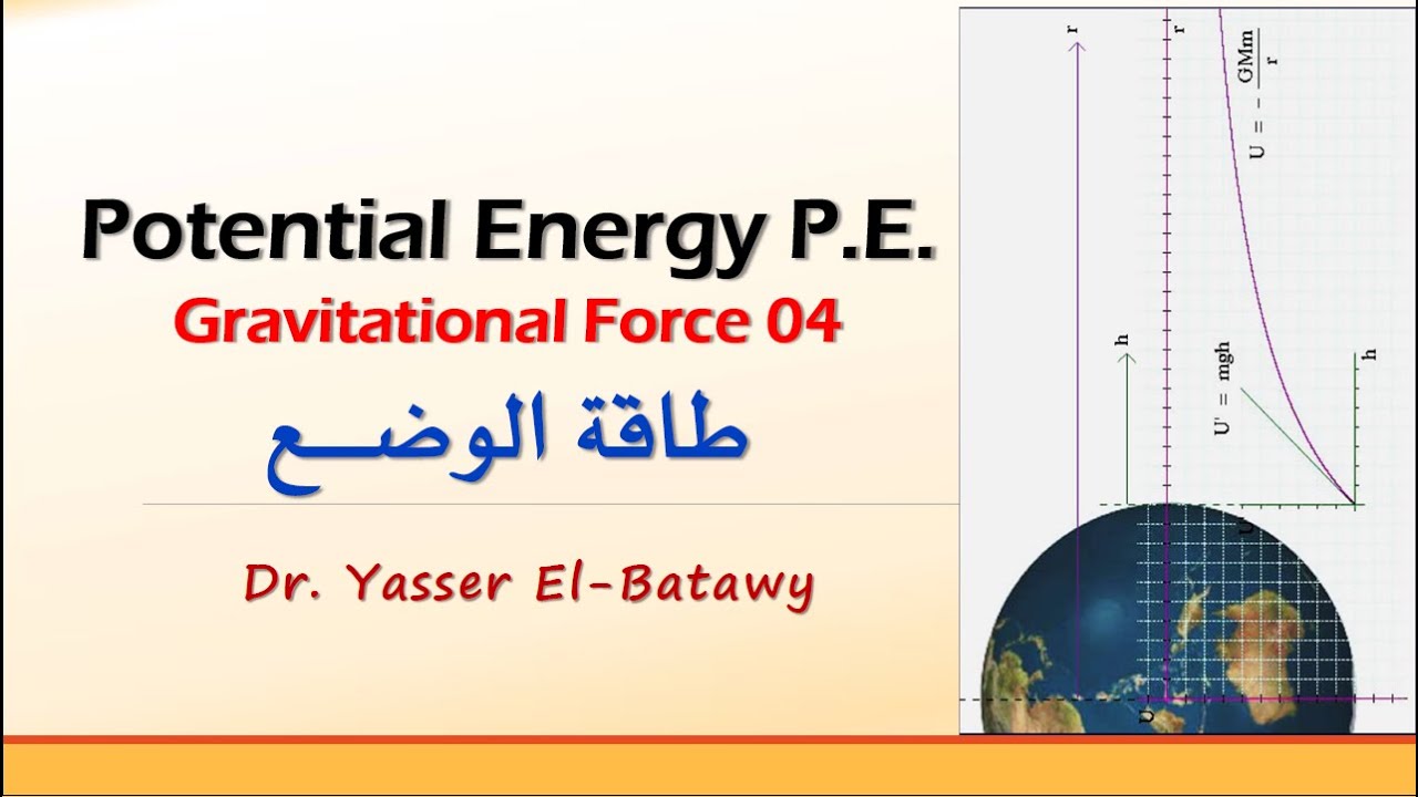 Gravitational Force 04 - Potential Energy P.E. - طاقة الوضع