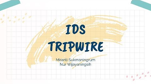 IDS Tripwire - Instalasi, Konfigurasi, dan Pengujian