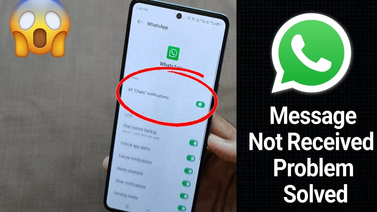 WhatsApp Message Not Received Until Open App || WhatsApp Message Not ...