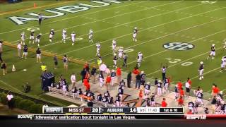 Auburn - Nick Marshall Pass Complete to Himself vs Miss State