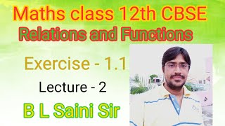 Relations &Functions#Maths12th# ||Lecture - 2||