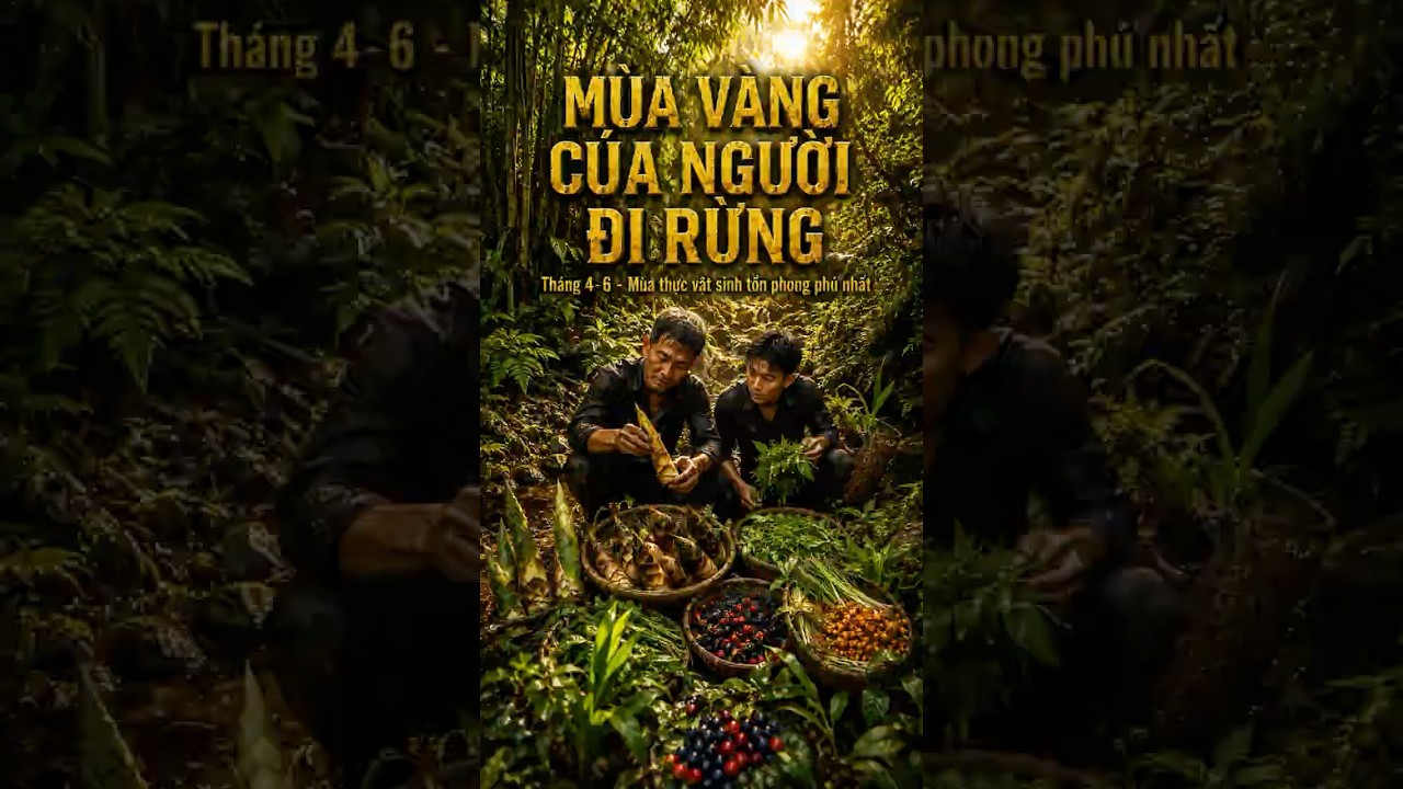 Mùa hè rừng già có những loại thực vật nào ăn được #survival #camping