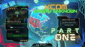 XCom Enemy Unknown; part 1, 1st two tutorial missions & cutscene stuff basically!!!