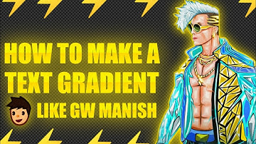 HOW TO MAKE A TEXT GRADIENT LIKE GW MANISH IN PIXELAB#freefireeditingtotorial#editing#gwmanish#viral