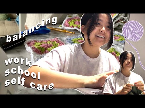 crochet w me | balancing work and school