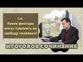 ИТОГОВОЕ СОЧИНЕНИЕ 2024 | Раздел: 1.4: &quot;Свобода человека и ее ограничения&quot;