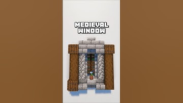 Craft this Super Simple Medieval Window in Minecraft!! 🪟
