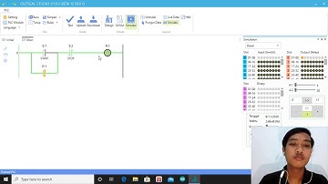Simulasi Rangkaian Kendali Motor dengan dua Push Button (NO dan NC) OUTSEAL STUDIO