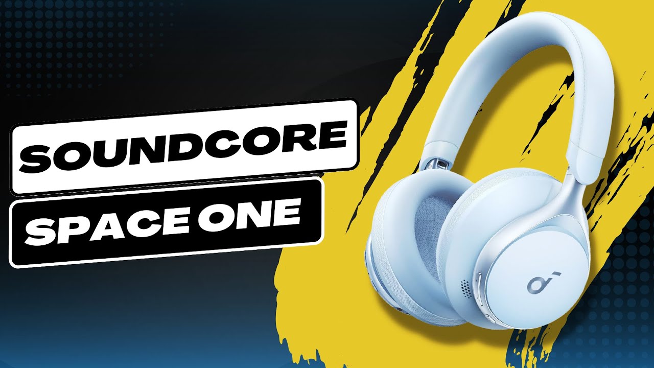 Soundcore by Anker, Space One, Active Noise Cancelling Headphones, 2X  Stronger Voice Reduction, 40H ANC Playtime, App Control, LDAC Hi-Res  Wireless