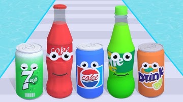Coca Cola VS Pepsi VS Sprite VS Fanta VS 7up - Juice Run Game