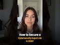🚨 How to Get a Cybersecurity Job in 2026 (Fastest Roadmap) #shorts