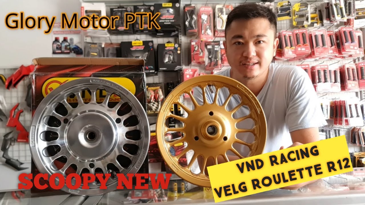 Vnd Roulate Velg VND Roulette Ring 12 Scoopy New || Gold Matte VS Chrome Mana Yang ...