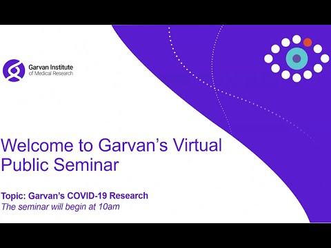 Garvan's COVID-19 research: Virtual public seminar