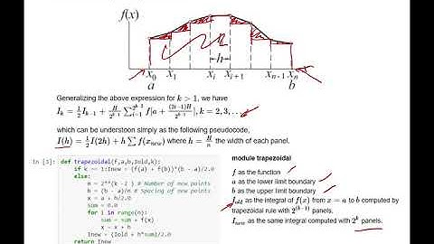 6.1 Numerical Integration using Newton-Cotes