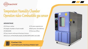 Temperature Humidity Chamber Operation video-Combustible gas sensor