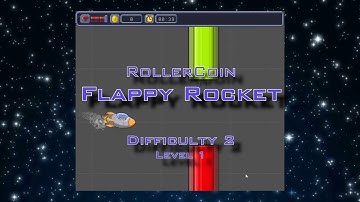 Playing RollerCoin Flappy Rocket (Difficulty2 Level1)