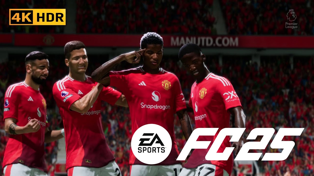Manchester United vs Newcastle Premier League 2425 Full Match FC 25 ...