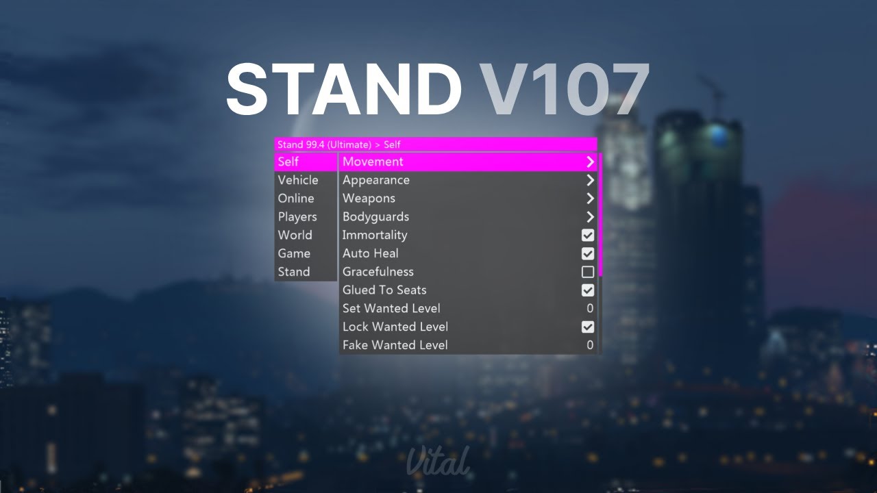 STAND MOD MENU SHOWCASE