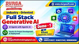 Details Full Stack Generative AI AI Agents with Agentic AI tutorial || Demo - 1 || by Khan Corporate Trainer Guide