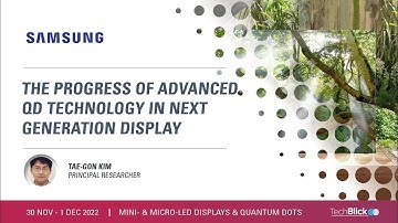 Samsung | The Progress of Advanced QD Technology in Next Generation Display