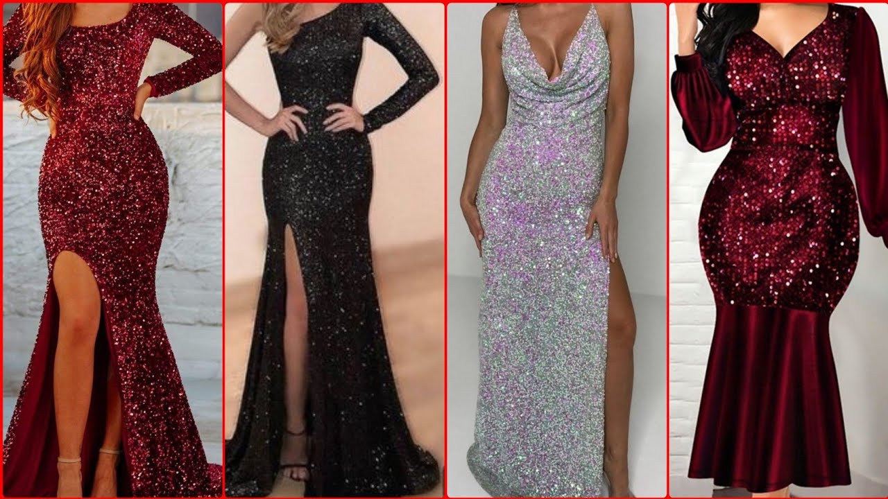 Most gorgeous and sparkling sequin dress designing ideas