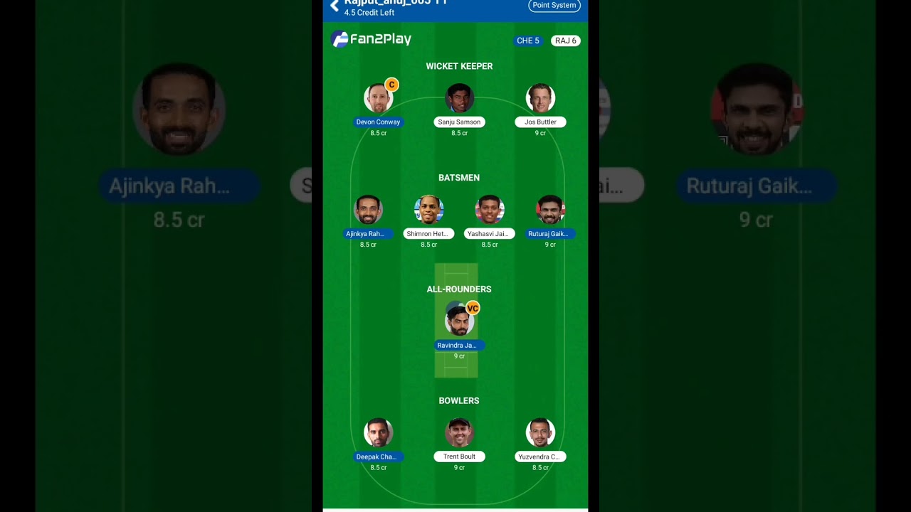 csk vs rr today dream11 team predction , chennai vs rajasthan dream11 team 