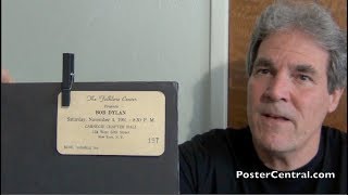 Bob Dylan Concert Ticket 1961 Carnegie Chapter Hall, NYC