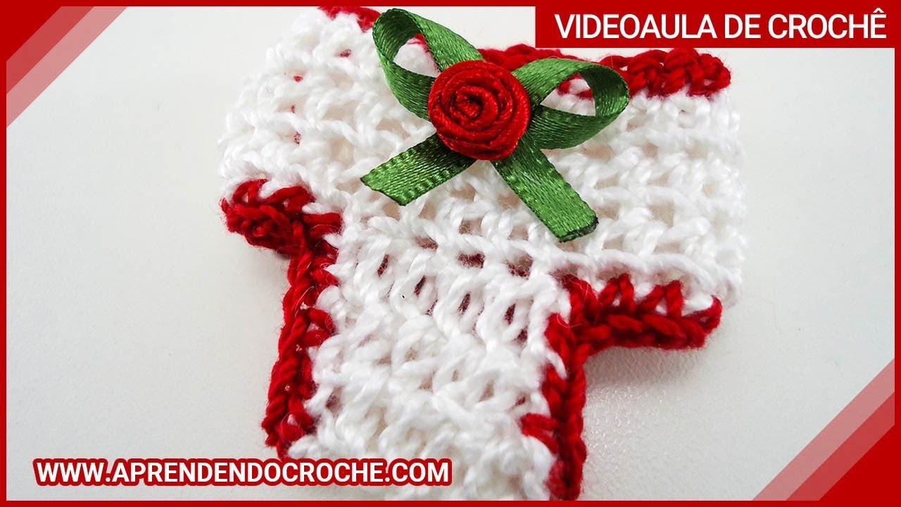 Lembrancinha Nascimento em Croche - Mini Calcinha - Aprendendo Crochê